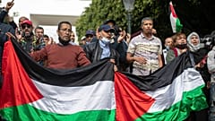 Rabat'ta Filistin için gösteriler