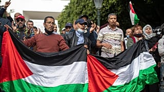 Rabat'ta Filistin için gösteriler