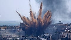 Bombardeo israelí registrado el pasado martes sobre en la ciudad de Gaza