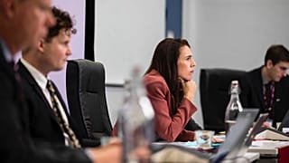 Jacinda Ardern während des Digitalgipfels