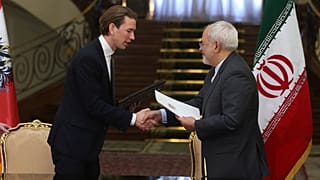 Avusturya Şansölyesi Sebastian Kurz ve İran Dışişleri Bakanı Cevad Zarif (İran)