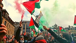 تظاهرات در شهر لیل فرانسه در حمایت از فلسطین