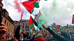 Imagen de una manifestación propalestina en Lille, en el norte de Francia