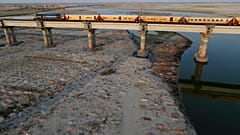 Ganj Nehri kıyısında kumsala gömülen cesetler