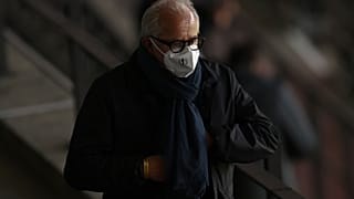 Fritz Keller was pictured in the stands during last week's DFB Pokal cup final match between RB Leipzig and Borussia Dortmund.
