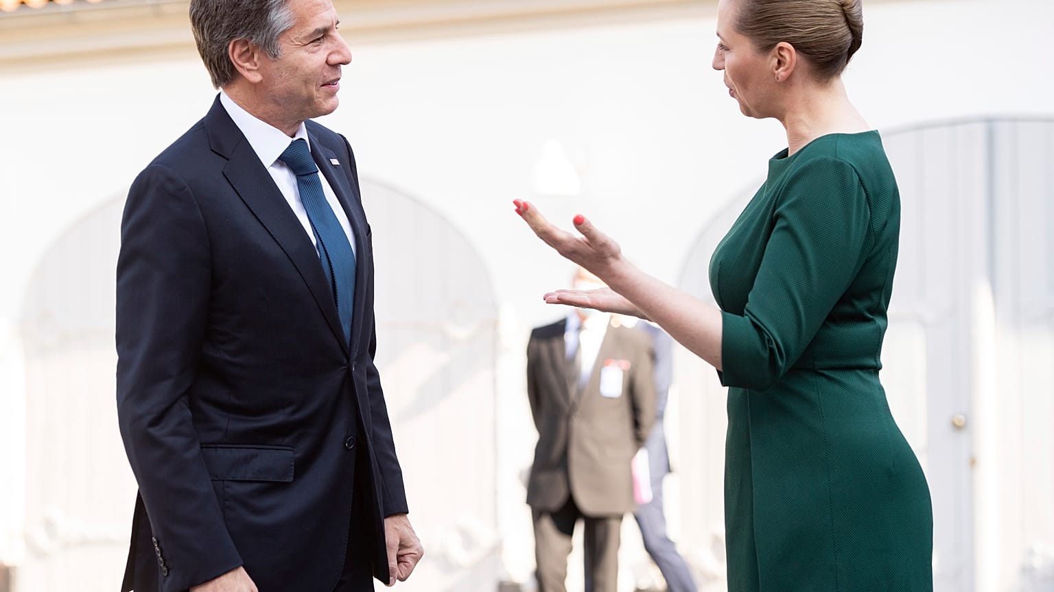 Il Segretario di Stato Antony Blinken in visita dal Primo Ministro danese Mette Frederiksen 