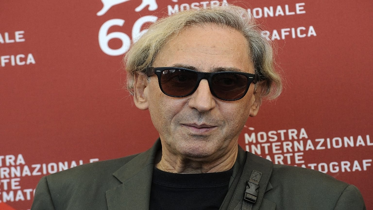 Franco Battiato alla Mostra del Cinema di Venezia del 2009.