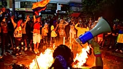 Manifestación en Bogotá, Colombia