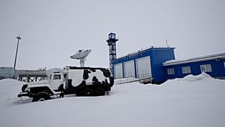 Российская военная база "Арктический трилистник" в Нагурском, май 2021 года