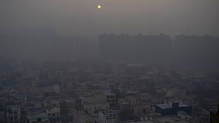 szmog Új-Delhi felett