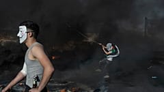 اشتباكات في متظاهرين فلسطينيين والشرطة الإسرائيلية في الضفة الغربية