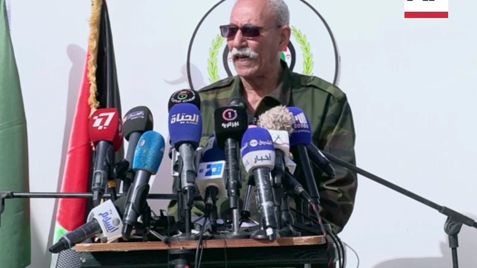 زعيم جبهة بوليساريو إبراهيم غالي