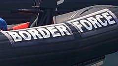 File photo dated Saturday Aug. 8, 2020. A Border Force vessel at the port city of Dover, England. 