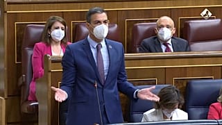 Pedro Sánchez durante la sesión de control en el Congreso