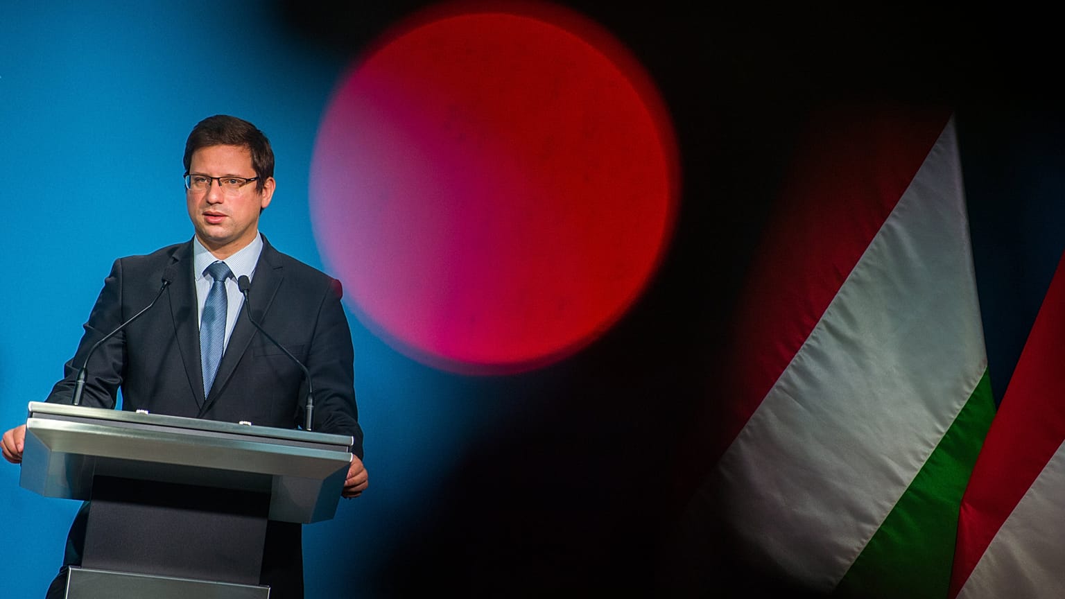 Gulyás Gergely Miniszterelnökségért felelős miniszter kormányinfót tart