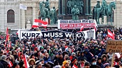 Protest gegen Corona-Regeln in Wien im Januar 2021