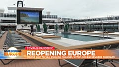 Pool at MSC Virtuosa cruise ship which is sailing from Southampton for a four-day cruise in the English Channel.