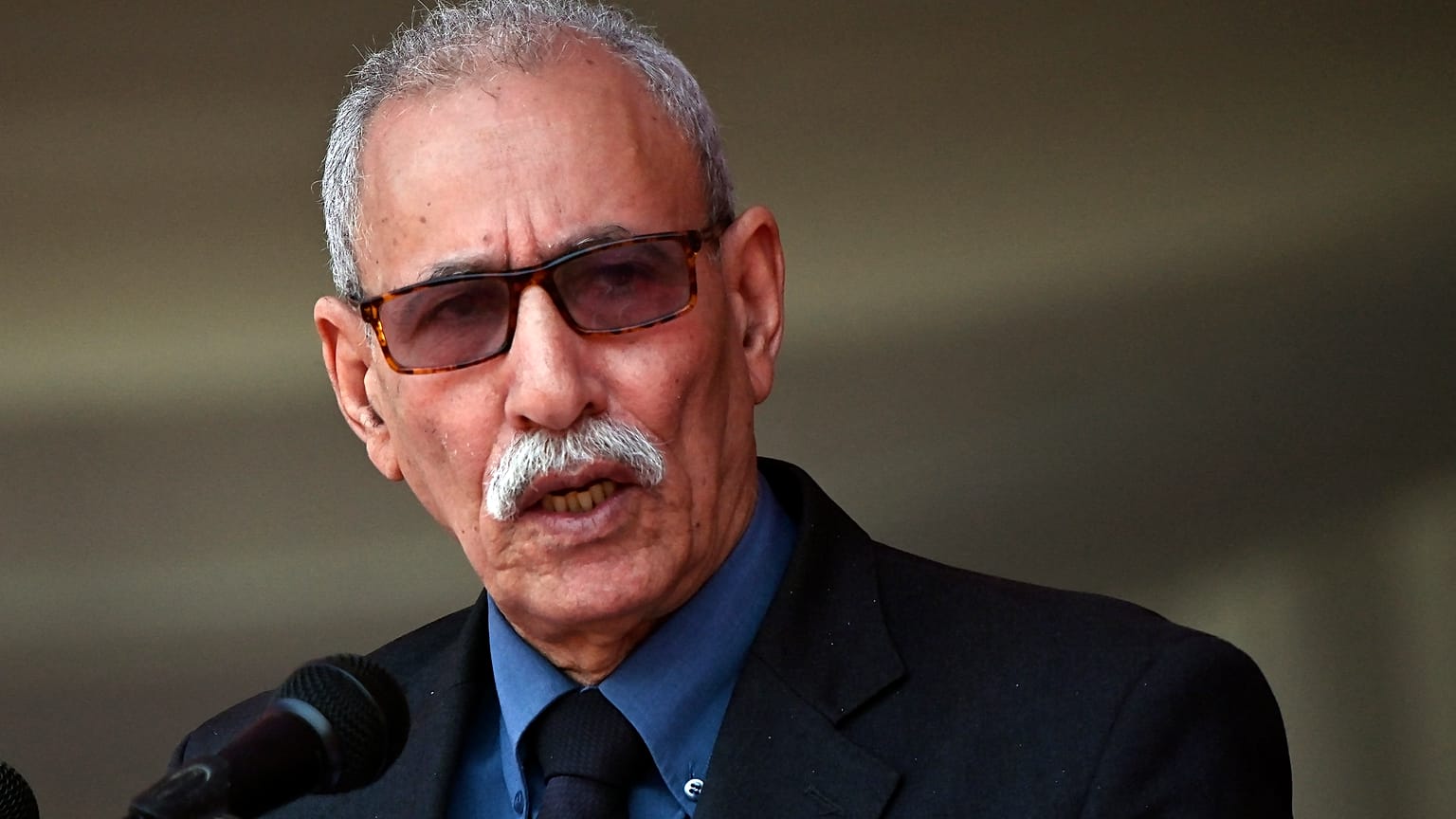 زعيم جبهة البوليساريو إبراهيم غالي 