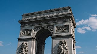 The Arc de Triomphe is one of the most monumental arches in Paris