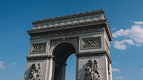 The Arc de Triomphe is one of the most monumental arches in Paris 