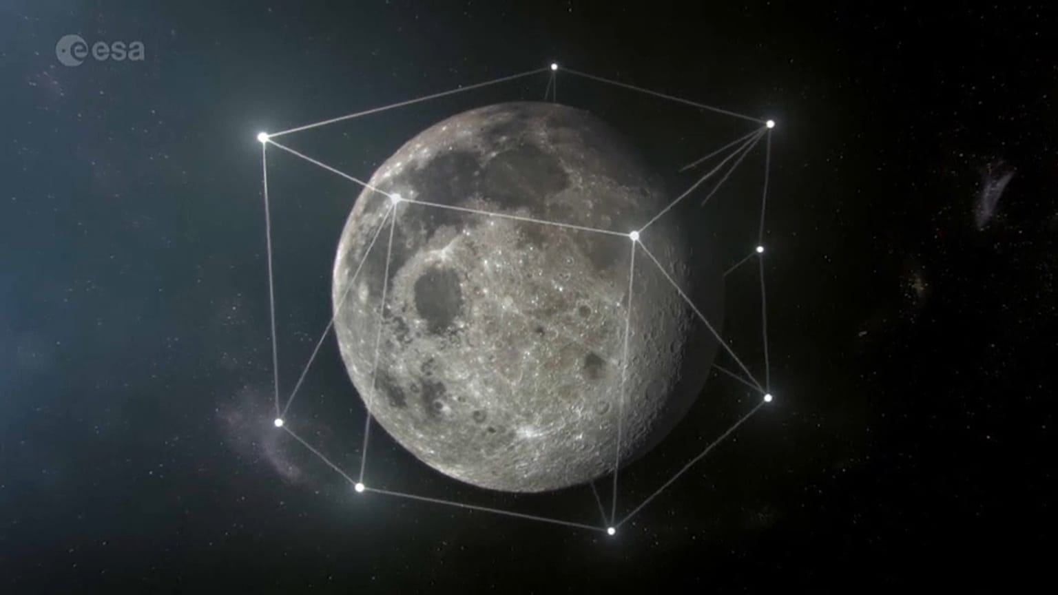 La constelación de satélites artificiales en órbita lunar, el nuevo proyecto de la ESA