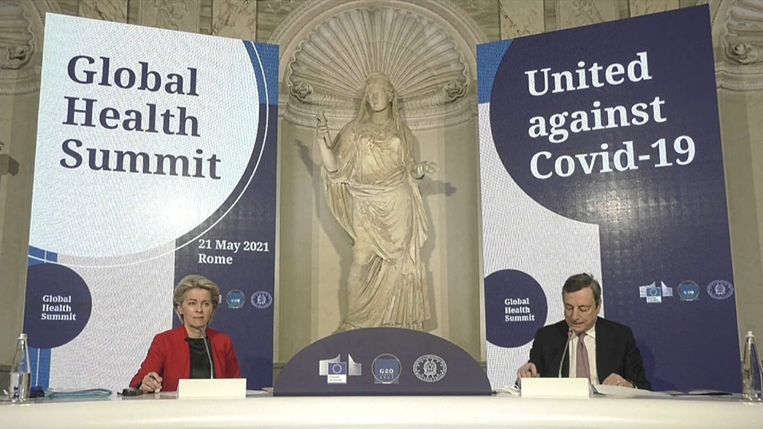 Commission Ursula von der Leyen says it's essential vaccines are made available to everyone around the world.