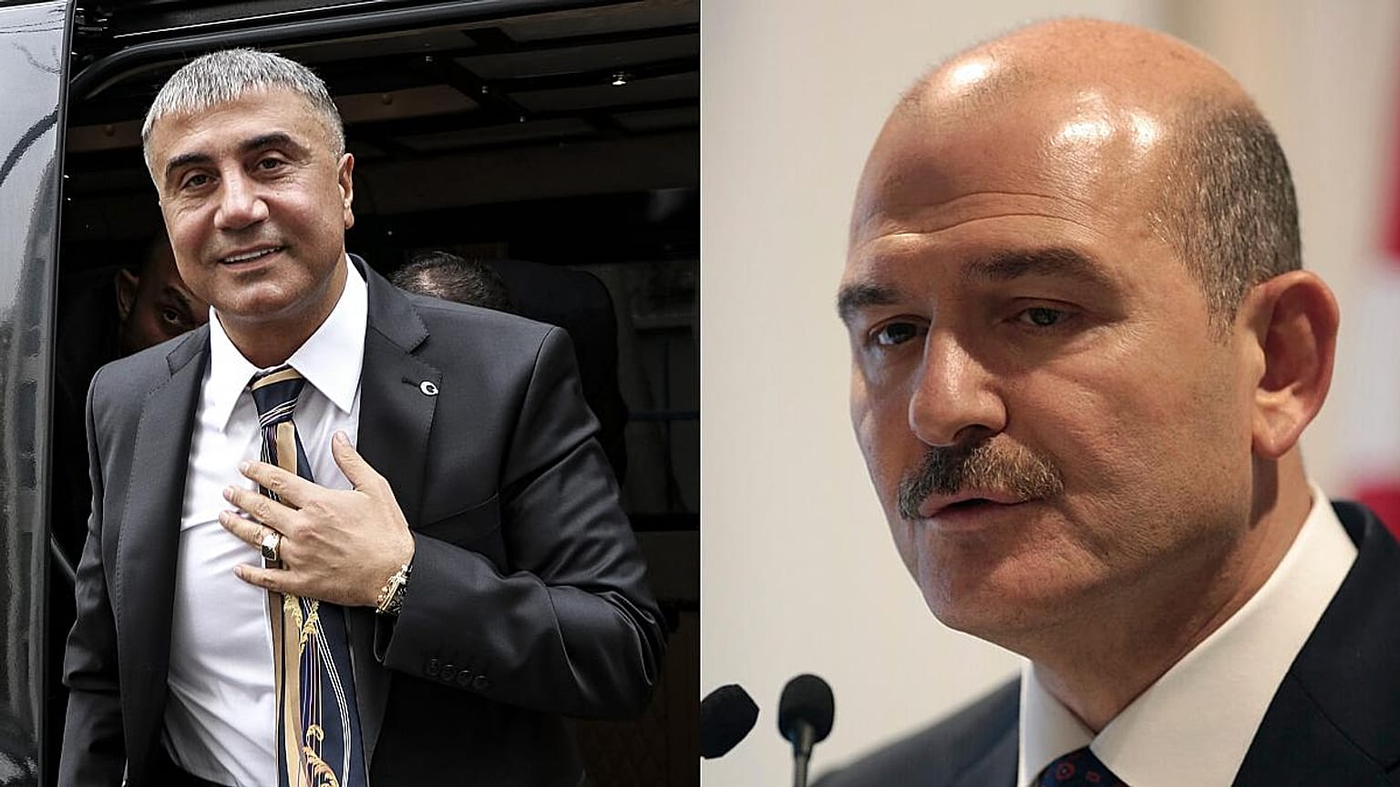 Sedat Peker (solda), Süleyman Soylu (sağda)