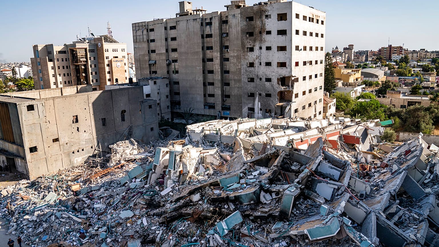 Edificio derruido en Gaza