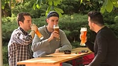 Biergartenbesucher in Berlin