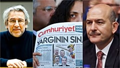 Cumhuriyet Gazetesi'nin açıklaması sonrası sosyal medyada birçok isim gazeteci Can Dündar'a destek mesajı yayımladı, gazete yönetimini eleştirdi.