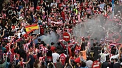 Die Atletico-Anhängerschaft feiert