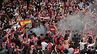 Die Atletico-Anhängerschaft feiert