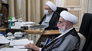 احمد جنتی و صادق لاریجانی در نخستین جلسه بررسی صلاحیت نامزدها در شورای نگهبان 