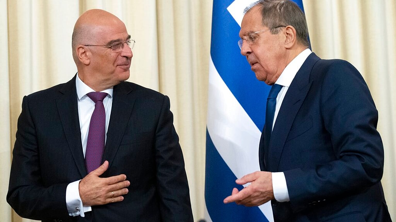 Νίκος Δένδιας και Σεργκέι Λαβρόφ (φωτογραφία αρχείου)