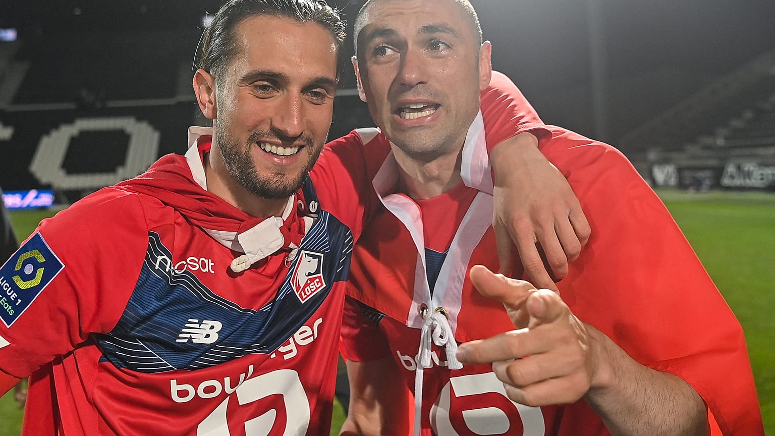 Burak Yılmaz ve Yusuf Yazıcı, Lille'de şampiyonluk yaşadı