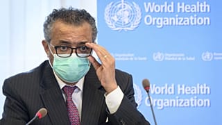Le directeur de l'OMS, Tedros Adhanom Ghebreyesus, à Genève le 24 mai 2021 