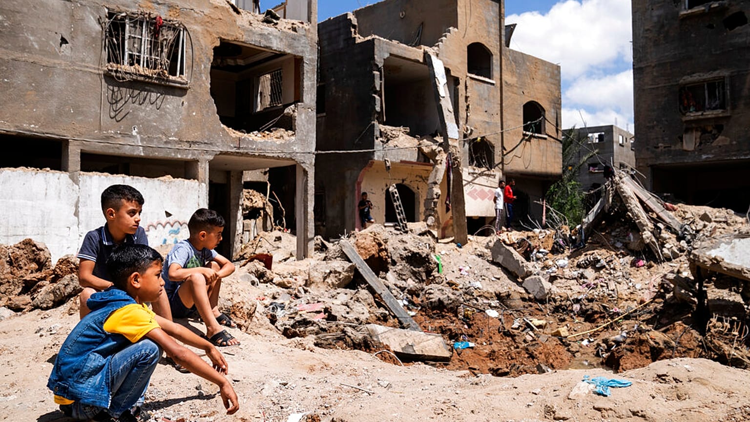 Kinder im Gazastreifen 