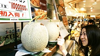 Japonya'nın en ünlü kavunları Yubari yüksek fiyatlara satılmasıyla biliniyor.
