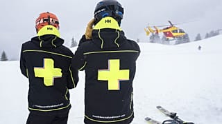 Archives : des secouristes français dans le massif du Mont-Blanc, le 24/01/2019