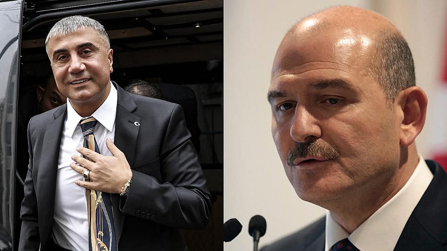 Sedat Peker (solda), Süleyman Soylu (sağda)