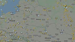 Воздушное движение во второй половине дня 25 мая