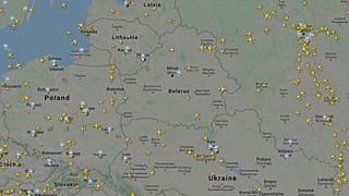 Воздушное движение во второй половине дня 25 мая