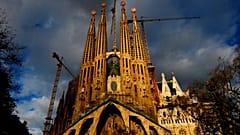 Vista general de la basílica de la Sagrada Familia de Barcelona