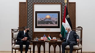لقاء الرئيس الفلسطيني محمود عباس مع وزير الخارجية الأميركي أنتوني بلينكن في رام الله. 2021/05/25