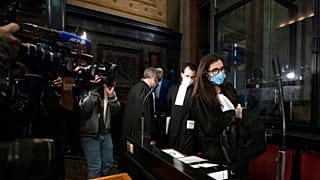 Lawyer for AstraZeneca Clemence Van Muylder arrives for a hearing, European Commission vs AstraZeneca, at the main courthouse in Brussels, Wednesday, May 26, 2021