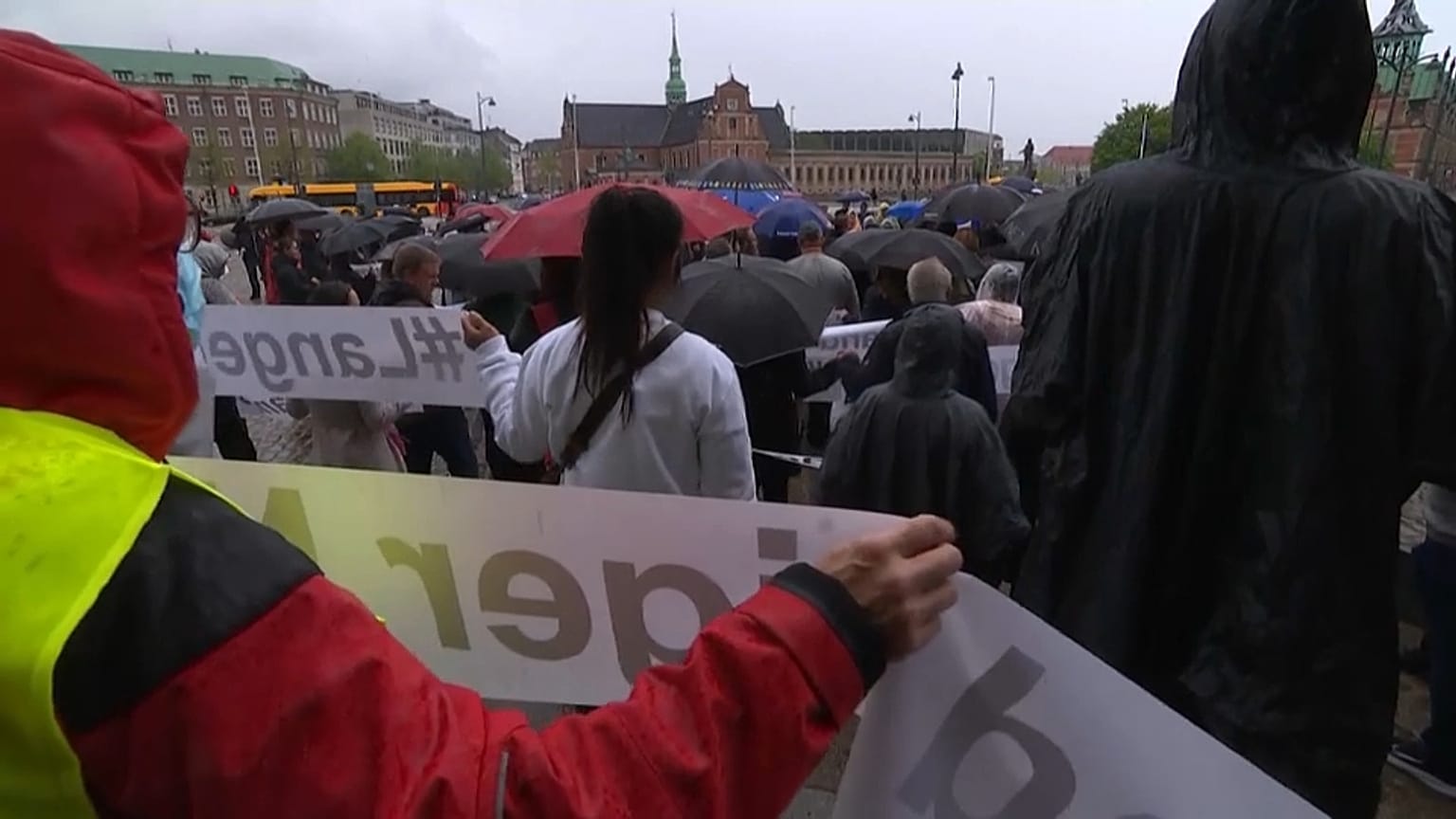 Manifestazione contro il centro di detenzione