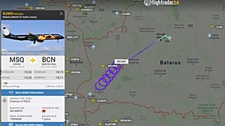 Belarus uçağı yarı yolda dönmek zorunda kaldı