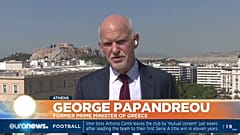 Ο πρώην πρωθυπουργός Γιώργος Παπανδρέου στο Euronews