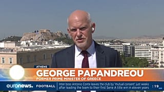 Ο πρώην πρωθυπουργός Γιώργος Παπανδρέου στο Euronews