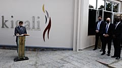 Emmanuel Macron in Kigali, der Hauptstadt von Ruanda